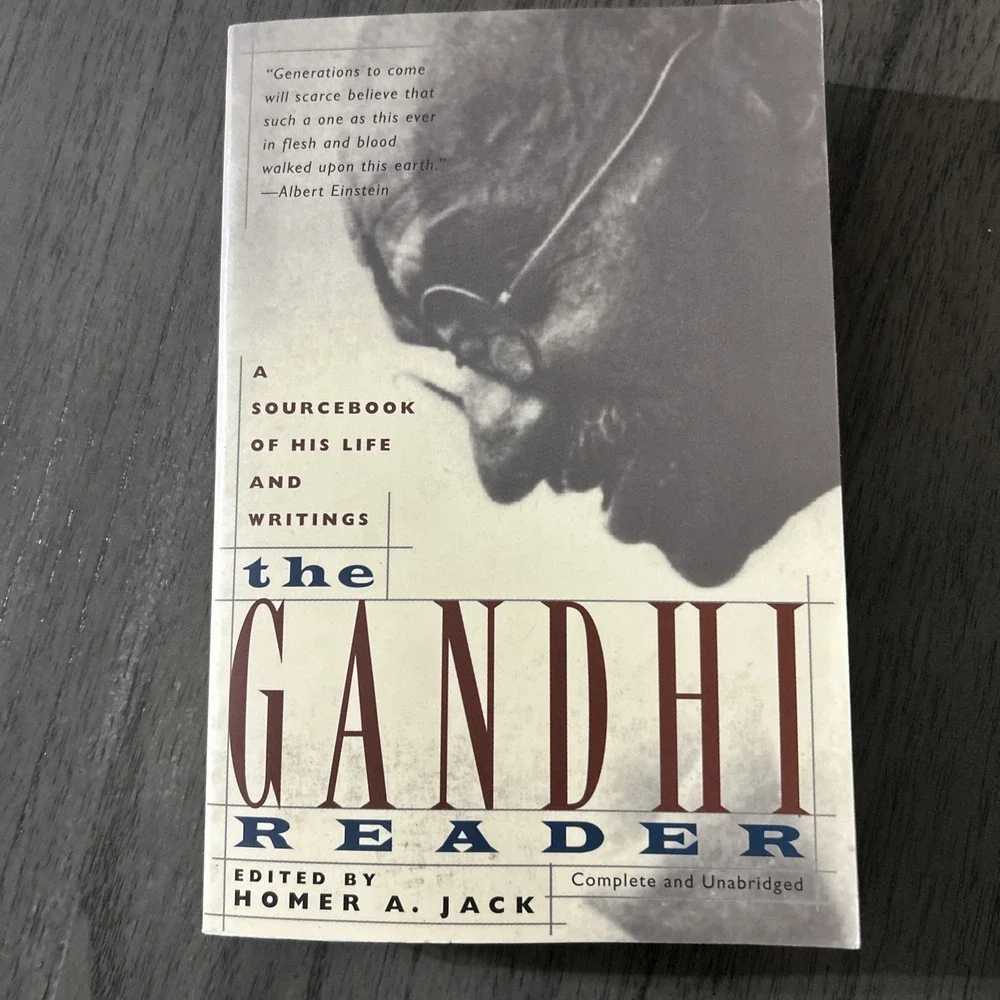 Gandhi Lot of 2 Books: Gandhi Reader + Autobiography  Read